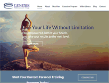 Tablet Screenshot of genesisperformance.net